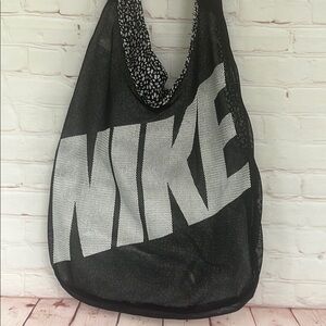 NIKE Reversible black mesh tote bag